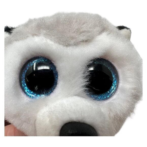 Ty Beanie Baby BUFF  Husky Dog 6 Inch Puppy Stuffed Plush Animal Toy NEW Gray - Picture 15 of 16